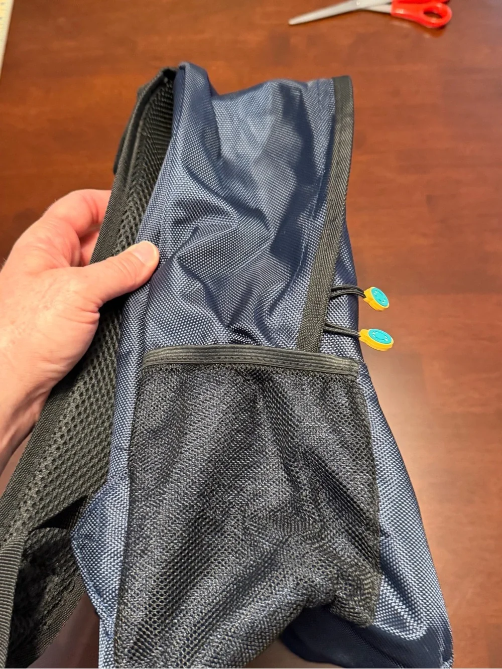 Men's‎ Navy Backpack with Teal Accents